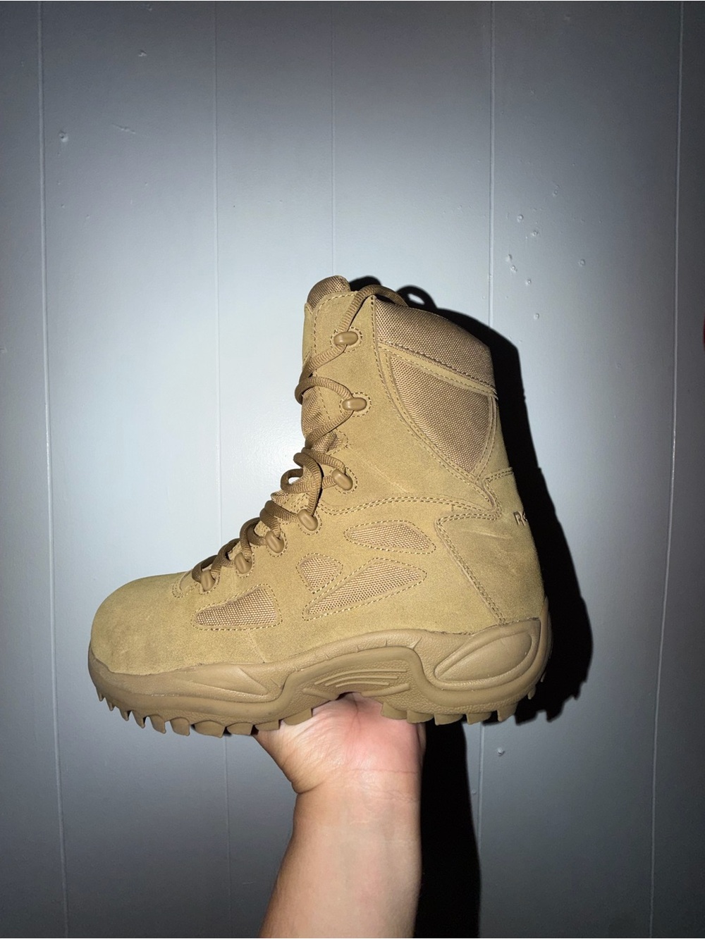 Men Reebok Rapid Response Stealth Tactical Boots Size 10.5W (NO BOX)